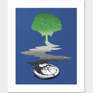 Aromantic Tree LGBT Pride Flag Posters and Art